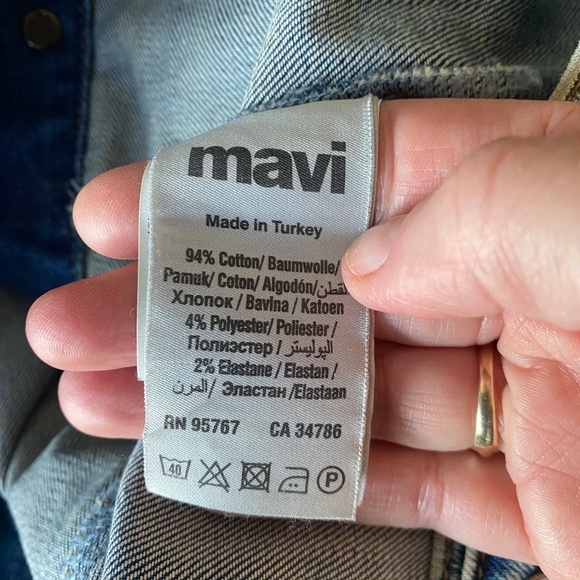 Mavi Distressed Demin Jacket Z SZ SMALL - Picture 4 of 7